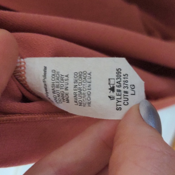 ⭐ 2/ $12 I ♥️ Joah salmon pink maxi dress size L - Picture 7 of 7